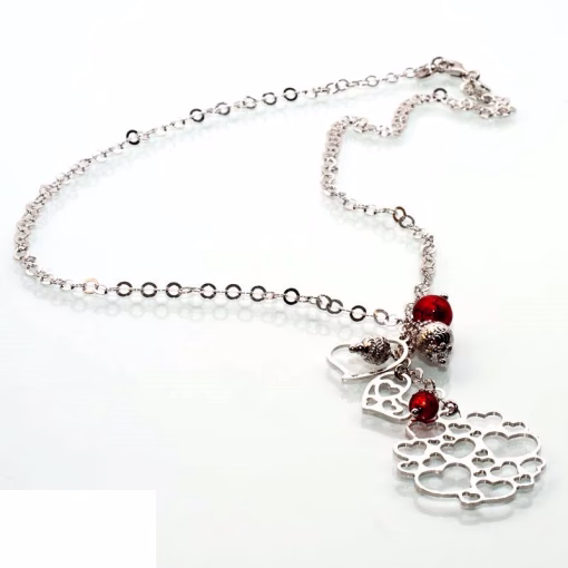 kvinnors silverhalsband