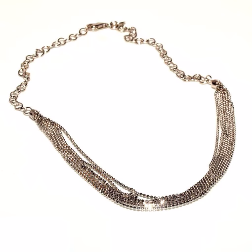 kvinnors silverhalsband