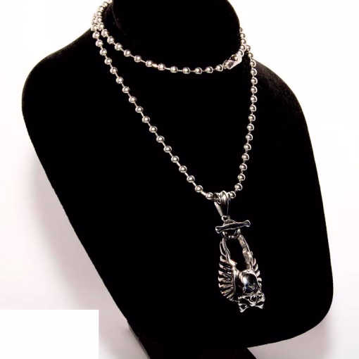 Skallen och vingar halsband - Bild 2