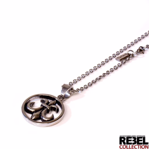 Fleur de lis Hänge with Halsband