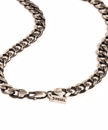 silver gunmetal Halsband