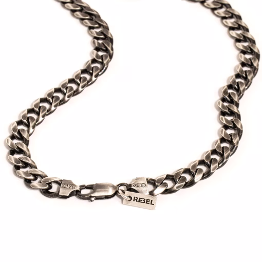 silver gunmetal Halsband