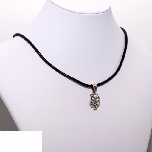 Silver Owl hänge halsband - Bild 3