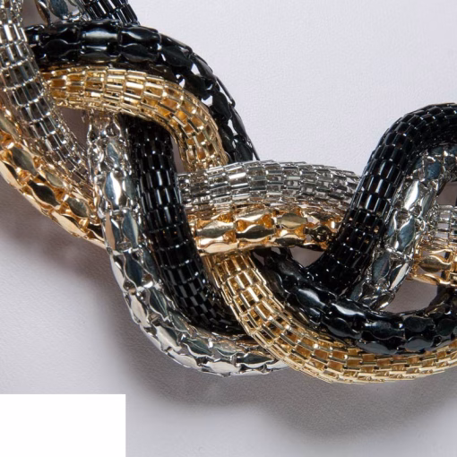 Stort halsband med ormkedja för kvinnor - Bild 3